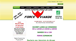 Desktop Screenshot of forceviande.fr