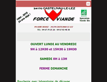 Tablet Screenshot of forceviande.fr